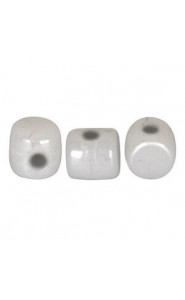 Les perles par Puca® Minos beads Opaque white ceramic look 03000/14400